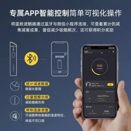 WONZ E1 煙草加熱器 溫致加熱主機 藍牙調節 智能溫控：圖片 4
