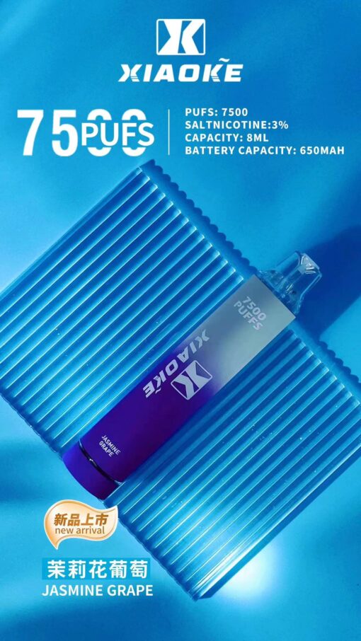 XIAOKE 7500 PUFFS 梟客棄式抛電子烟 一次性霧化桿 炫酷跑馬燈：圖片 15