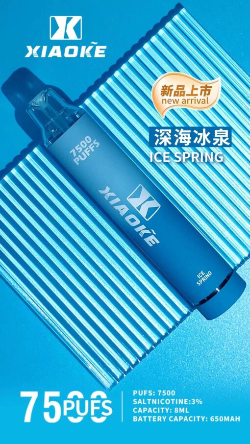XIAOKE 7500 PUFFS 梟客棄式抛電子烟 一次性霧化桿 炫酷跑馬燈：圖片 21