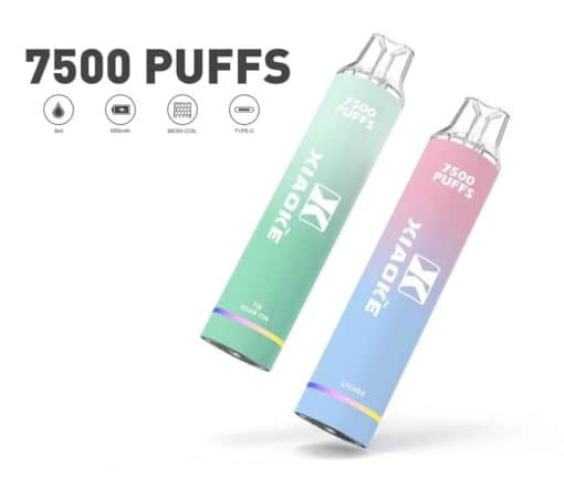 XIAOKE 7500 PUFFS 梟客棄式抛電子烟 一次性霧化桿 炫酷跑馬燈：圖片 5