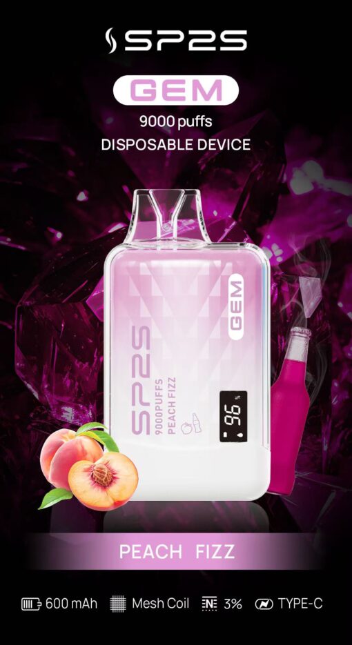 SP2S GEM 9000 PUFFS 拋棄式電子煙 一次性霧化桿：圖片 8