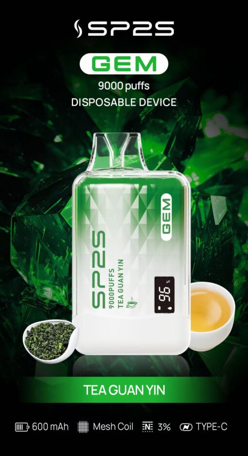 SP2S GEM 9000 PUFFS 拋棄式電子煙 一次性霧化桿：圖片 6