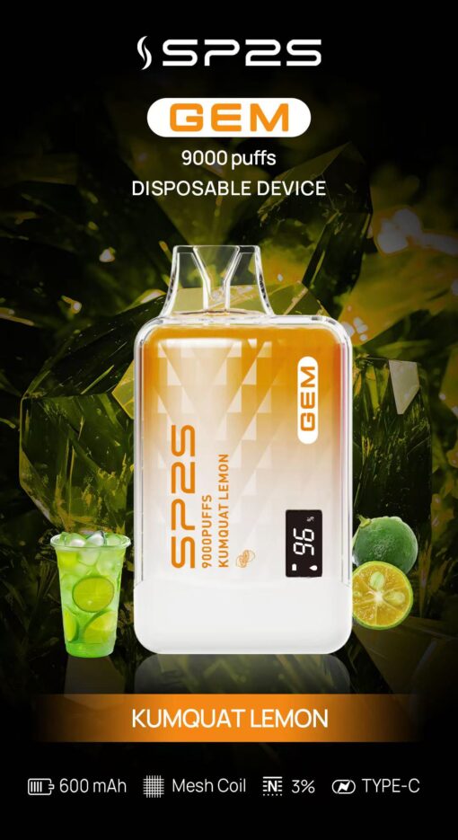 SP2S GEM 9000 PUFFS 拋棄式電子煙 一次性霧化桿：圖片 5