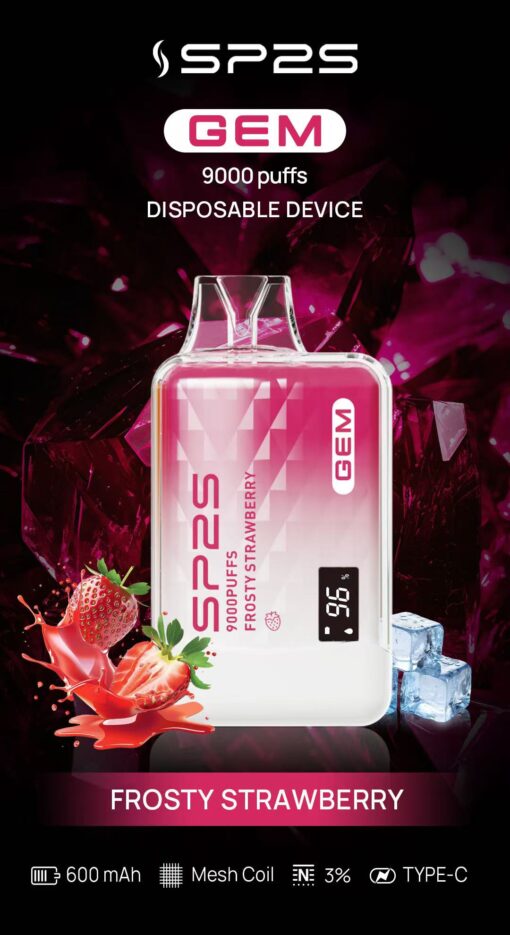SP2S GEM 9000 PUFFS 拋棄式電子煙 一次性霧化桿：圖片 2